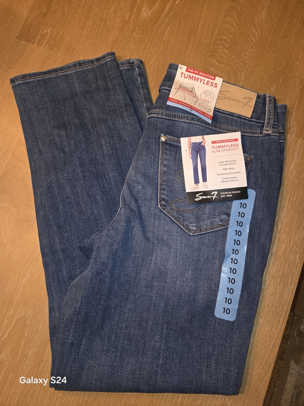Seven7 Women's Tummyless Slim Straight Jeans Sz 10 New